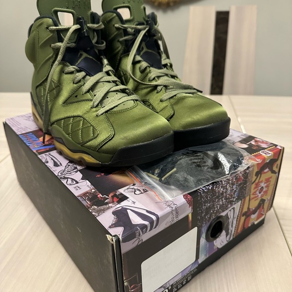 Nike Air Jordan 6 Retro Pinnacle Palm Green AH4614-303 Men’s Size 10.5 OG Box - Picture 6 of 9